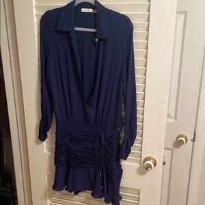 Ramy Brook Deep Blue Long Sleeve Dress